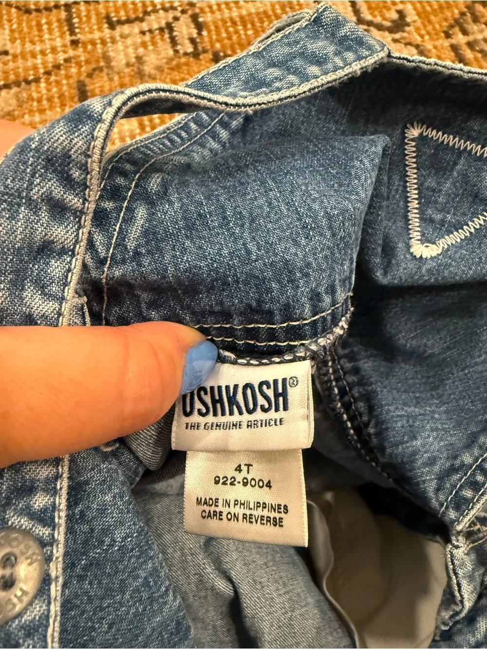 OshKosh Denim Jumper Dress - Classic Blue 4T